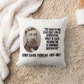 ソローが静かな生活を送る絶望の辞任 クッション (ブランケット)