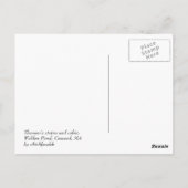 ソローの像と小屋 ポストカード (裏面)