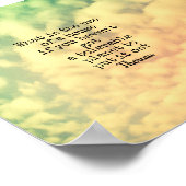 ソロー引用文やる気を起こさせる自然引用 ポスター (角)