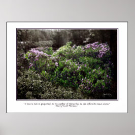 ソロー引用文ポスター – Sheep Laurel ポスター