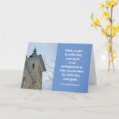 ソロー引用文建物卒業カード カード (黄色い花)