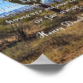 ソロー引用文違うドラマー ポスター (角)