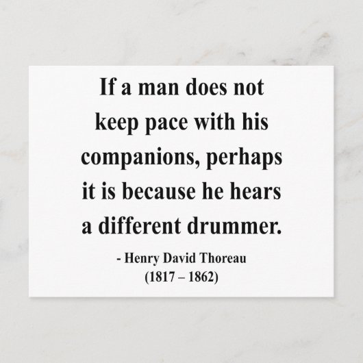 ソロー引用文4a ポストカード (正面)