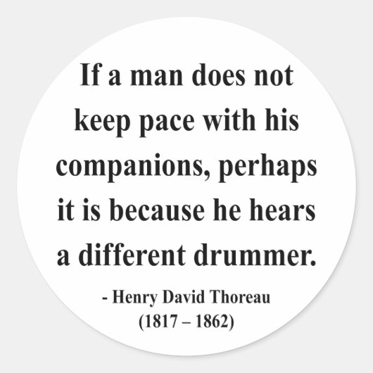 ソロー引用文4a ラウンドシール (正面)