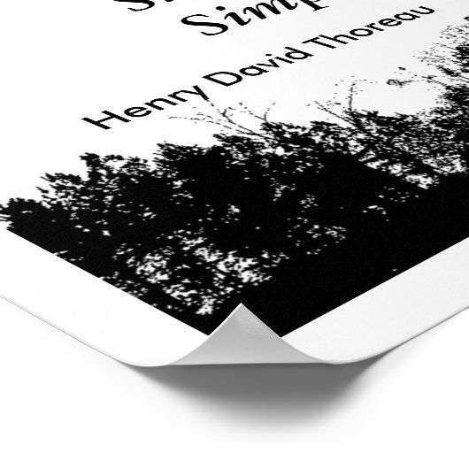 ソロー引用文 – ポスター (角)