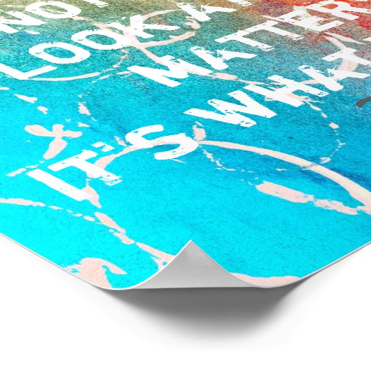 ソロー感動的引用文ポスター抽象芸術アート ポスター (角)