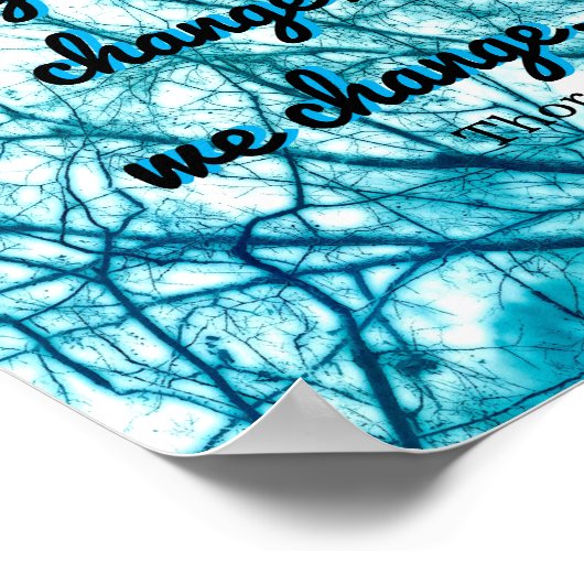 ソロー感動的引用文自然ポスター ポスター (角)