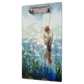 ソロー魚釣りアットワルデン池by N. C. Wyeth クリップボード (左)