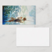 ソロー魚釣りアットワルデン池by N. C. Wyeth 名刺 (正面/裏面)