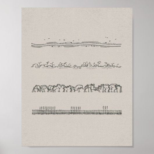 ソワーのミニマリストの寓話 – Matthew 13 ポスター (正面)