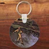 ソワー：ヴィンセント・ヴァン・ゴッホによるアーレス郊外 キーホルダー (正面)