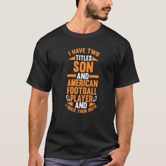 ソンアメリカンフットボール選手 Tシャツ (正面)