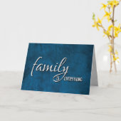 ソンインロー誕生日ブルーレザー カード (黄色い花)