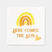 ソンエ来ローサンシャインレインボーベビーシャワー スタンダードカクテルナプキン (正面)