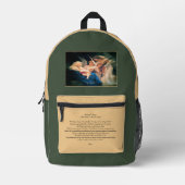 ソンオブエンジェルス母祈りの言葉 プリントバックパック (正面)