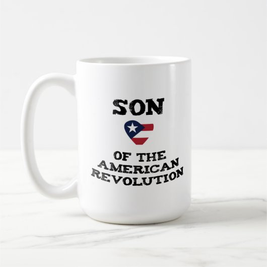 ソンオブザアメリカ革命USAスターイーグルパパ コーヒーマグカップ (左)