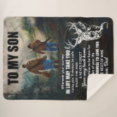 ソンギフト |パパからの息子への手紙 シェルパブランケット (正面(横))