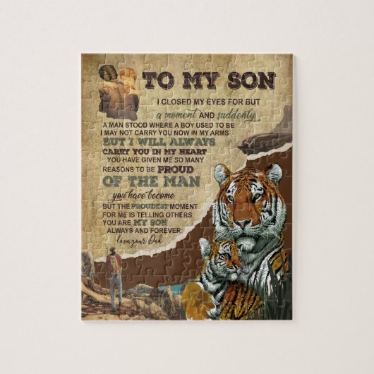 ソンギフト |パパからの息子への手紙 ジグソーパズル (縦)