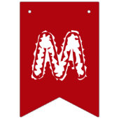 ソンクリスマスパーティー |赤い写真 バンティングフラッグ (第2の旗)