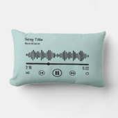 ソングアルバパーソナライズされたム音楽愛好家 ランバークッション (正面)