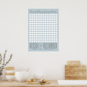 ソングオブソロモカスタムン色 |の結婚ゲストブック ポスター (キッチン)