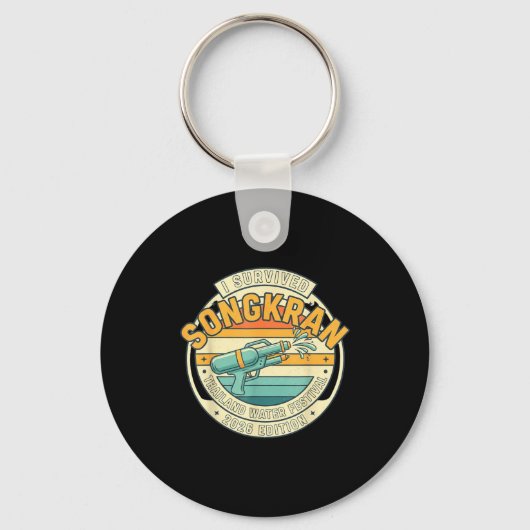 ソングクラン2026 サバイバー 面白い タイの新年 キーホルダー (正面)