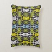 ソングケット天雲の幾何学的シームレス模様（クレア付） アクセントクッション (裏面(縦))