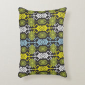 ソングケット天雲の幾何学的シームレス模様（クレア付） アクセントクッション (正面(垂直))