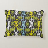 ソングケット天雲の幾何学的シームレス模様（クレア付） アクセントクッション (裏面)