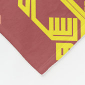 ソングケット天雲ジオメトリックシームレス模様(クレア付) フリースブランケット (角)