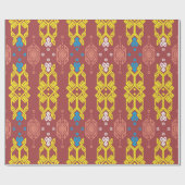 ソングケット天雲ジオメトリックシームレス模様（クレア付） ラッピングペーパー (フラット)