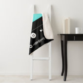 ソングコーパーソナライズされたドスキャン可能なミュージックカップル シェルパブランケット (インサイチュ)