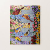 ソングバカラフルードイン春フラワーガーデン ジグソーパズル (縦)