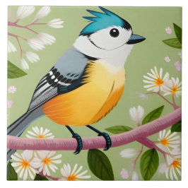 ソングバカラフルードオンパープルミングブランチ タイル