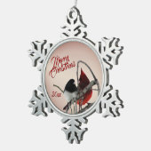 ソングバーズクリスマスオーナメント スノーフレークピューターオーナメント (右)