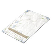 ソングバードフローラウィークリーパーソナライズされたーミールプランナー ノートパッド (アングル)