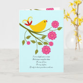 ソングバード愛して恋しく思る君の詩 カード (黄色い花)