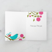 ソングバード愛す恋しく思る詩 カード (内部)