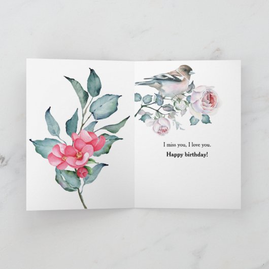 ソングバード 詩 カード (内部)