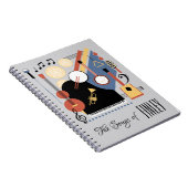 ソングブックパーソナライズされたバウハウスバンド ノートブック (右側)