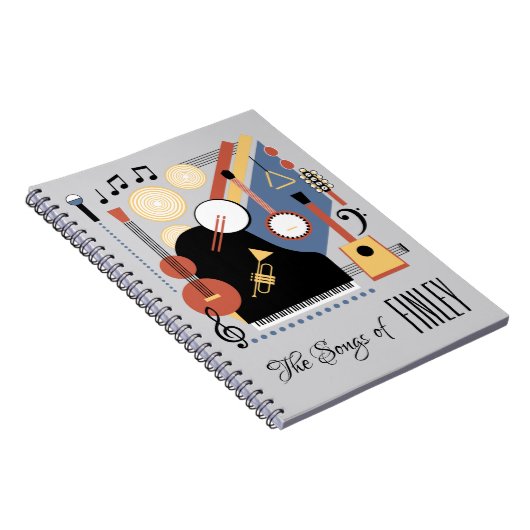 ソングブックパーソナライズされたバウハウスバンド ノートブック (右側)