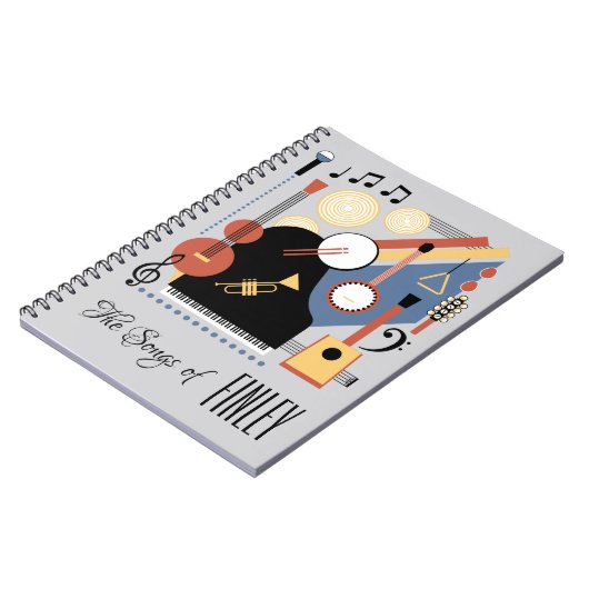 ソングブックパーソナライズされたバウハウスバンド ノートブック (左側)