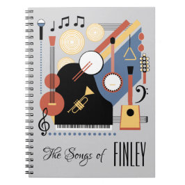 ソングブックパーソナライズされたバウハウスバンド ノートブック