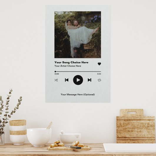 ソングポパーソナライズされたスターウォールアートプリントカスタムムス ポスター (キッチン)