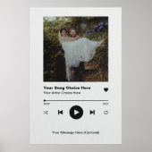 ソングポパーソナライズされたスターウォールアートプリントカスタムムス ポスター (正面)