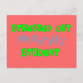 ソングラおもしろいグラフィ学生ギフト ポストカード (正面)