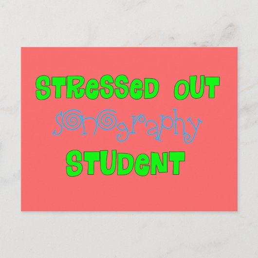 ソングラおもしろいグラフィ学生ギフト ポストカード (正面)