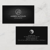 ソングライターミュージックミュージシャン 名刺 (正面/裏面)