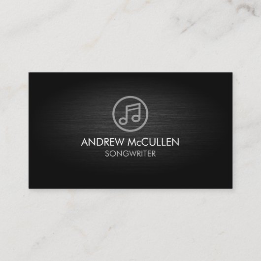 ソングライターミュージックミュージシャン 名刺 (正面)