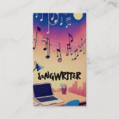 ソングライター書の歌を夜に 名刺 (正面)